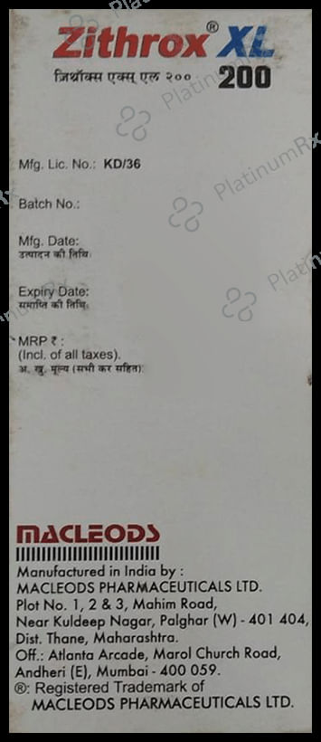 Zithrox XL 200mg Dry Syrup 30ml