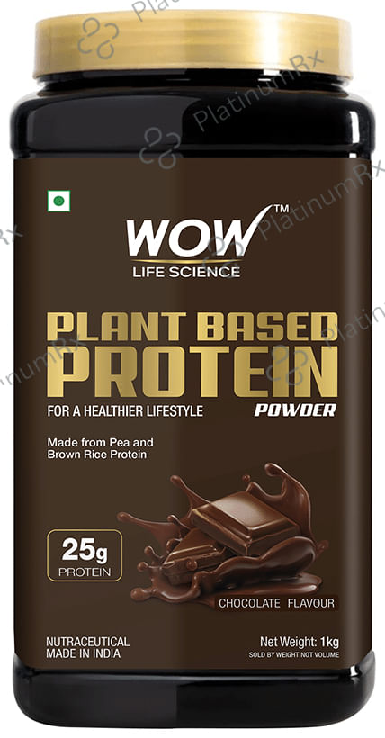 WOW Life Science Plant Based Protein Powder Chocolate 1 kg