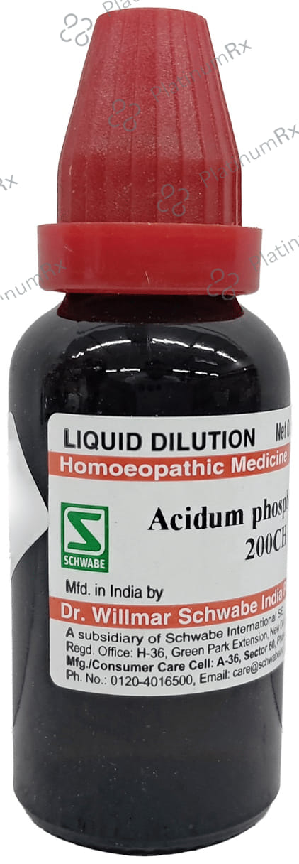 Dr Willmar Schwabe India Acidum Phosphoricum Dilution 200 CH
