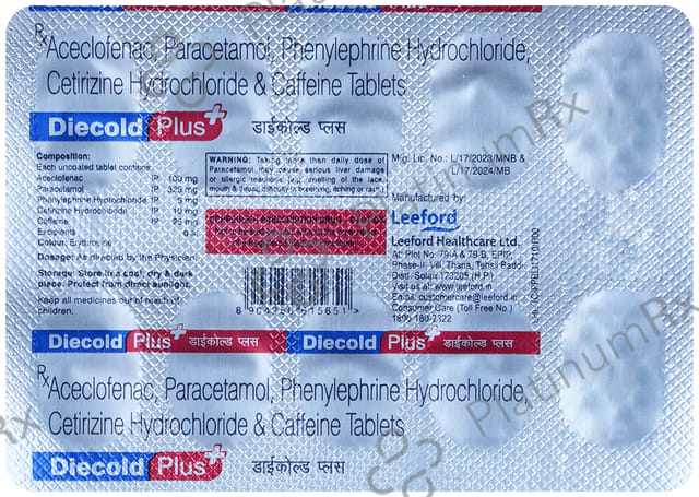 Diecold Plus Tablet 10s