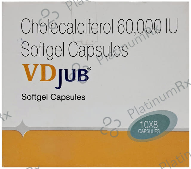 Vdjub D3 Soft Gelatin Capsule 8s