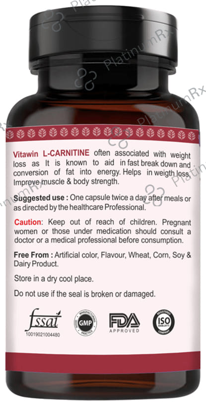 Vitawin L-Carnitine Vegetarian Capsule