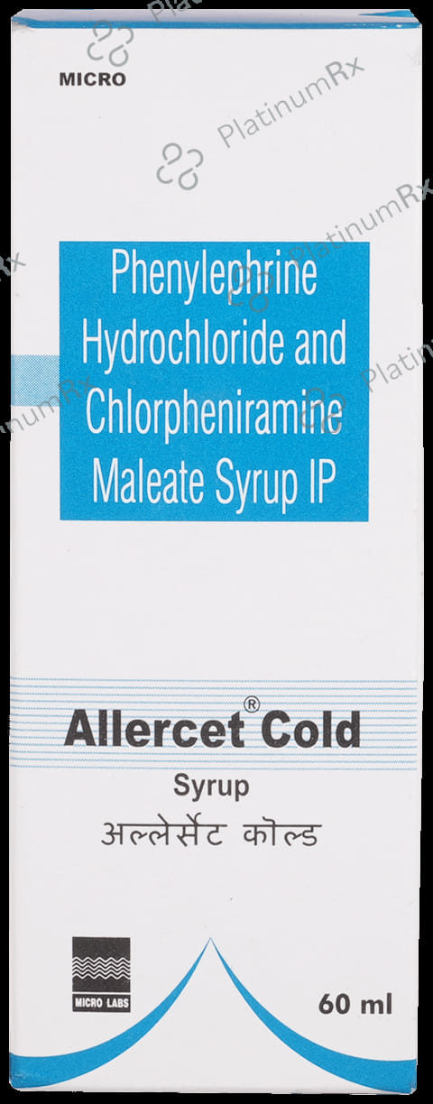 Allercet 2/5mg Cold Syrup 60ml
