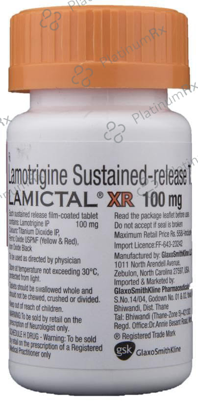 Lamictal XR 100mg Tablet 30s