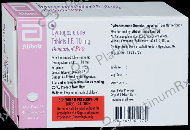 Duphaston Pro 10mg Tablet 4s