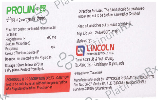 Prolin Plus 200mg SR Tablet 10s