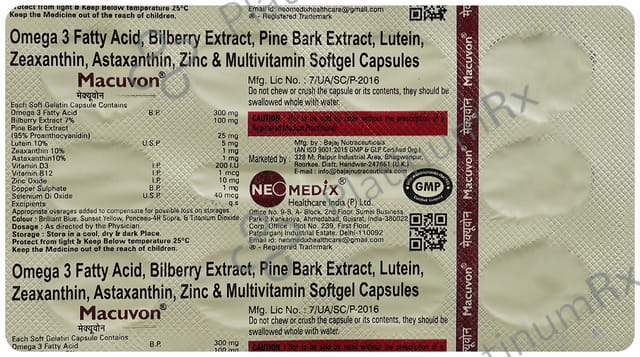 Macuvon Soft Gelatin Capsule