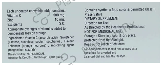 Zavitamin-CZ Chewable Tablet