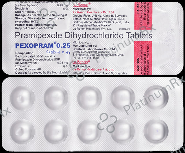 Pexopram 0.25mg Tablet