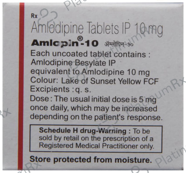Amlopin 10mg Tablet 10s