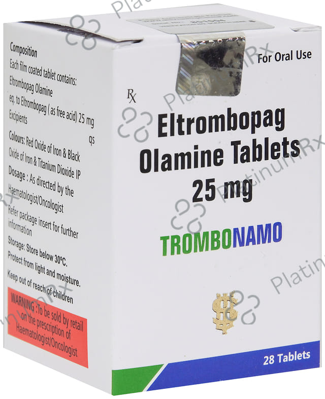 Trombonamo 25mg Tablet 28s