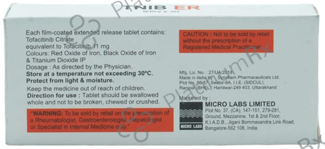 Tnib 11mg Tablet ER 10s