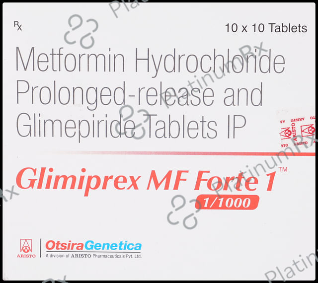Glimiprex MF Forte 1/1000mg PR Tablet 10s