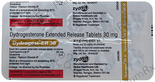 Dydrogest ER 30mg Tablet 10s