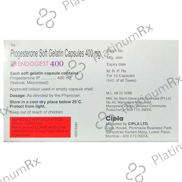 Endogest 400mg Capsule 10s