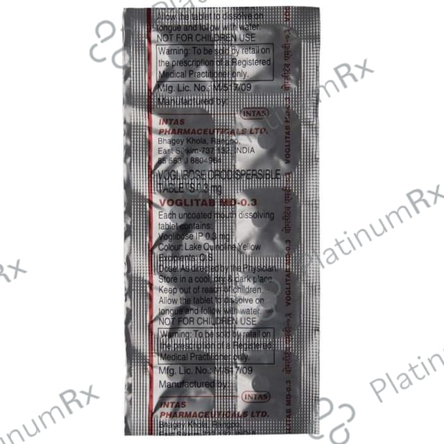 Voglitab MD 0.3mg Tablet 10s