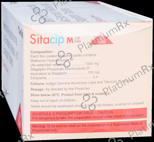 Sitacip M 100/1000mg Tablet ER 10s