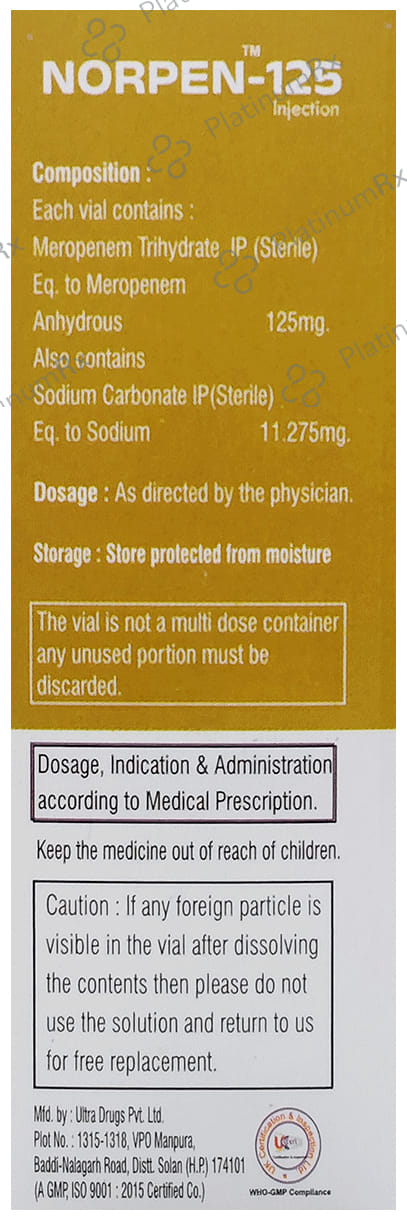 Norpen 125mg Injection 1s
