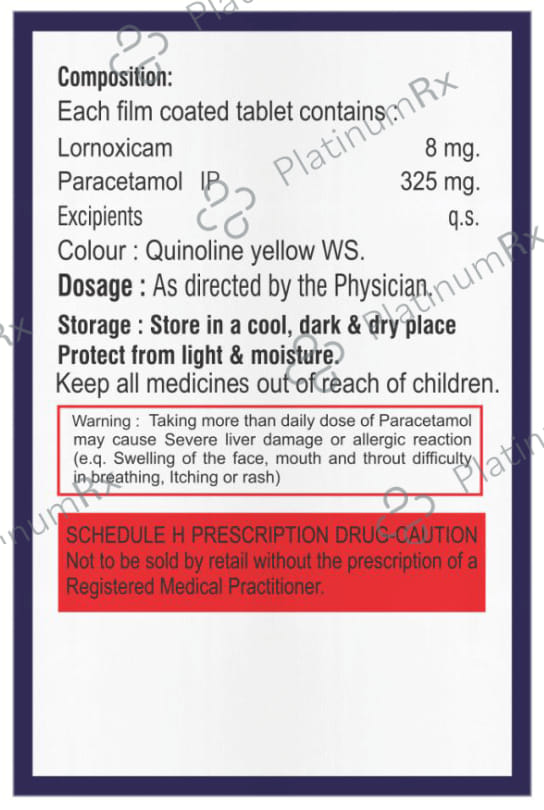 Loxivil P 8/325mg Tablet 10s