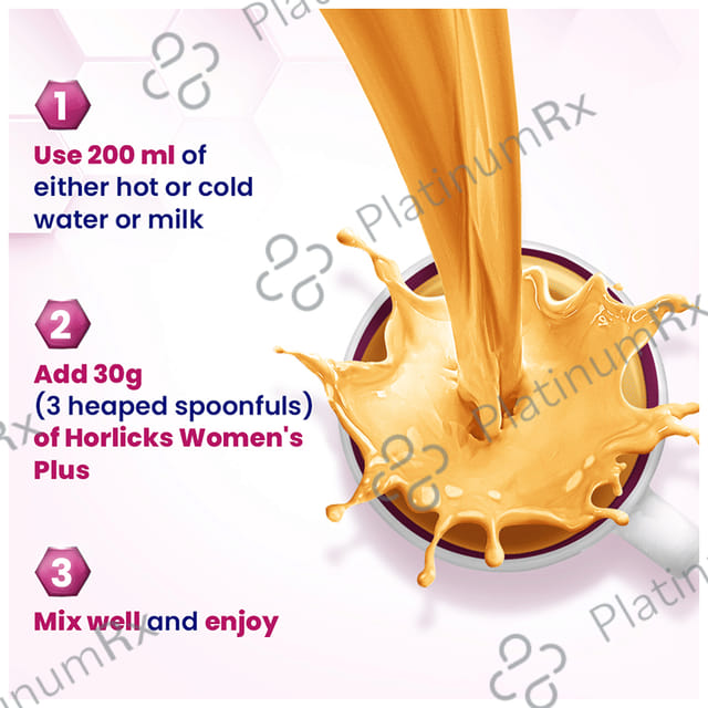 Horlicks Women's Plus with Calcium, Vitamin D & K2 for Strong Bones - Flavour Caramel 750 gm