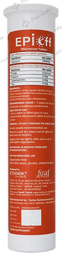 Epieff Vitamin C 1000mg Effervescent Tablet