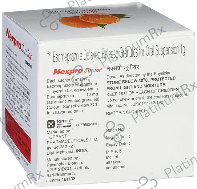 Nexpro junior 10mg Sachet 1gm