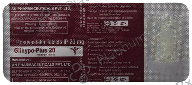 Glihypo Plus 20mg Tablet 10s