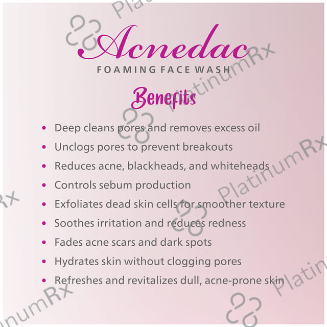 Acnedac PH 5.5 Foaming Face Wash