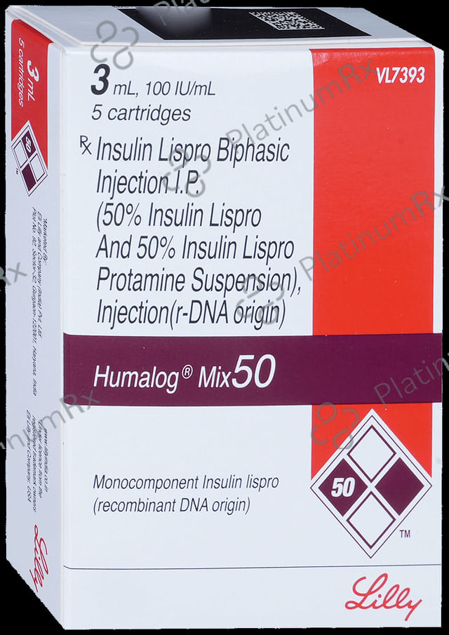 Humalog Mix 50/50 (100 IU/ml) (1*3ml Refill Cartridge / Injection)