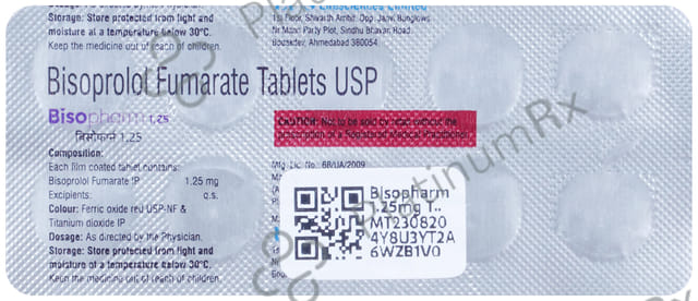 Bisopharm 1.25mg Tablet 10s