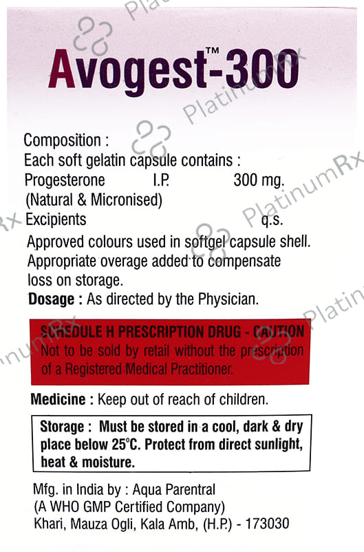 Avogest 300 Softgel Capsule