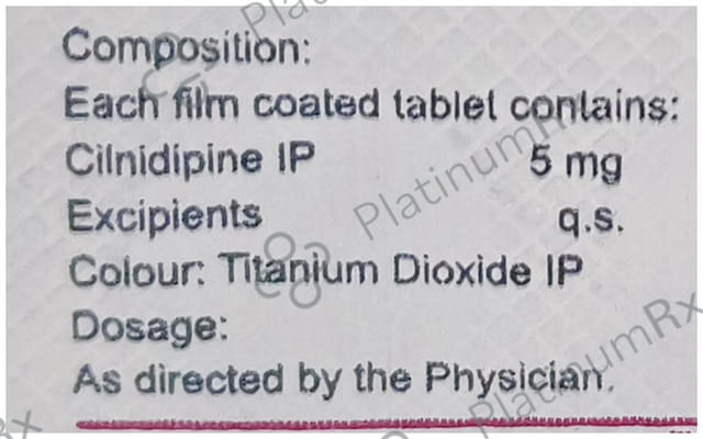 Cilidin 5mg Tablet 15s