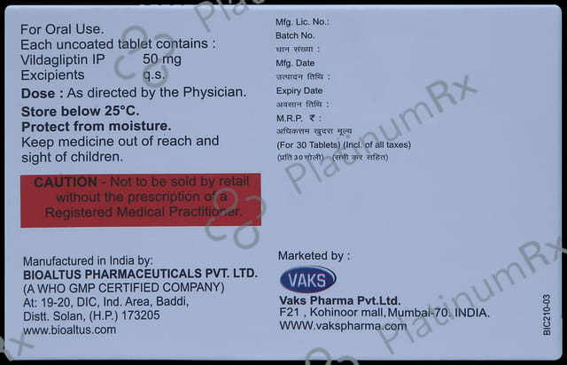 Vildamit 50mg Tablet