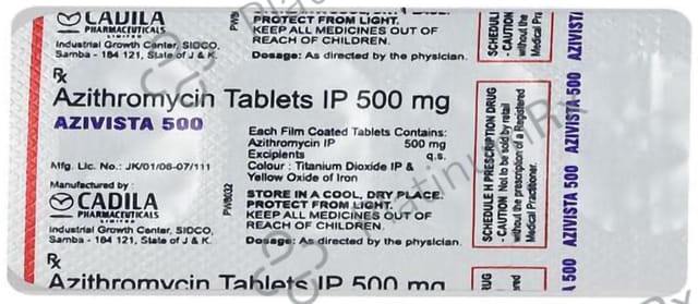 Azivista 500mg Tablet