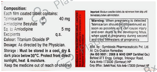 Bpset 5/40mg AM Tablet 10s