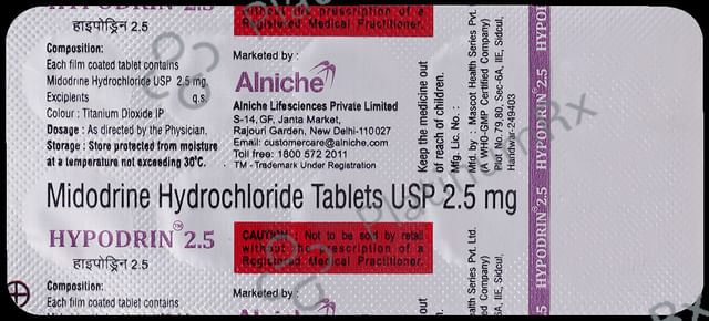 Hypodrin 2.5 Tablet 10s