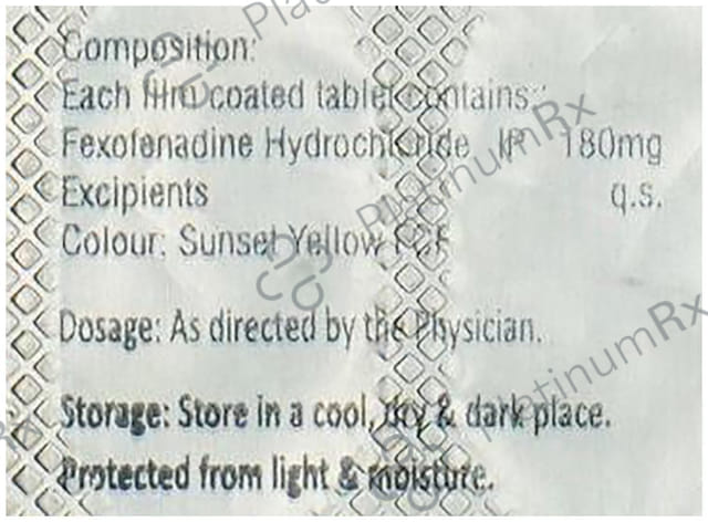Fexakt 180mg Tablet
