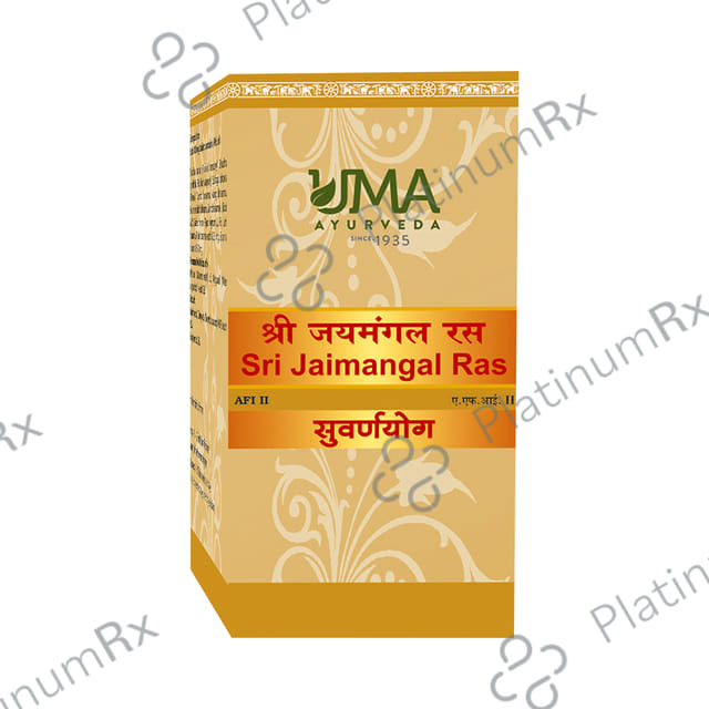 Uma Ayurveda Sri Jaimangal Ras Tablet (with Gold & Silver)
