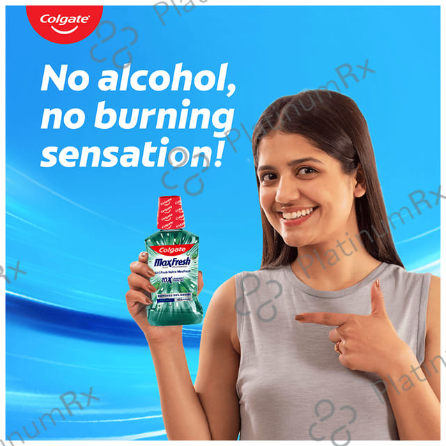 Colgate Fresh Mint MaxFresh Plax Antibacterial Mouth Wash 500 ml
