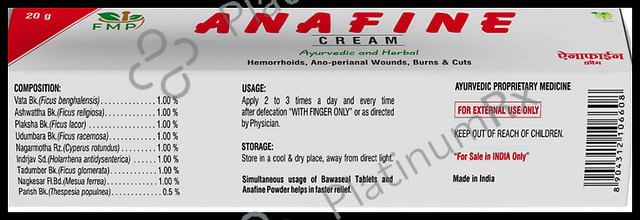 Fine Morning Pharma Anafine Cream (20gm Each) 4 Tubes