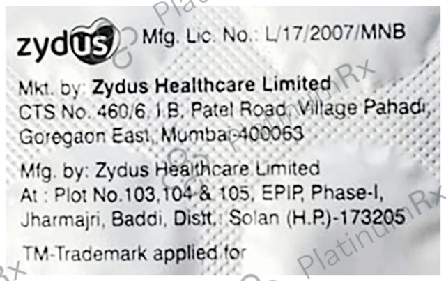 Zynac P 100/325mg Tablet 10s