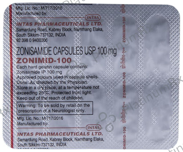 Zonimid 100 Capsule 10s