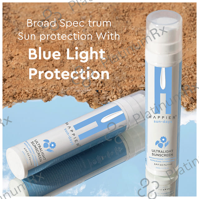 Happier Sun Days Ultralight Sunscreen Gel SPF 50 PA++++ Cream 50ml