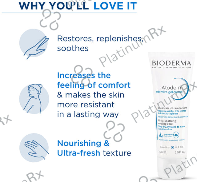 Bioderma Atoderm Intensive Gel Ultra Soothing Cream 75ml