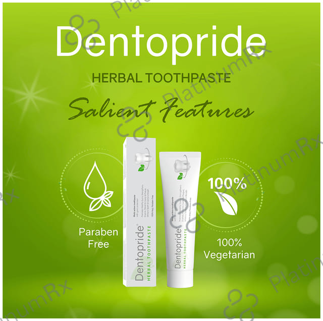 Dentopride Herbal Toothpaste (100gm Each) 1 Tube