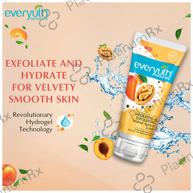 Everyuth Naturals Hydrating & Exfoliating Walnut Apricot Scrub 100 gm