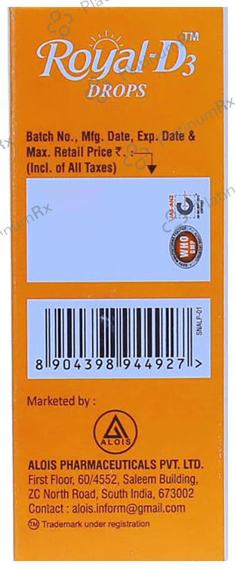 Royal D3 400IU Oral Drops 30ml