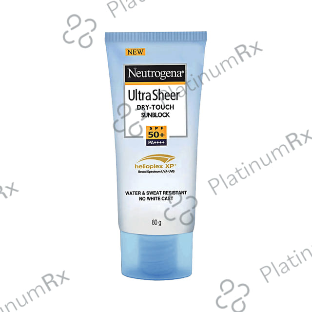 Neutrogena Ultra Sheer Dry Touch Sunblock Sunscreen SPF 50+ PA+++ Lotion 80gm