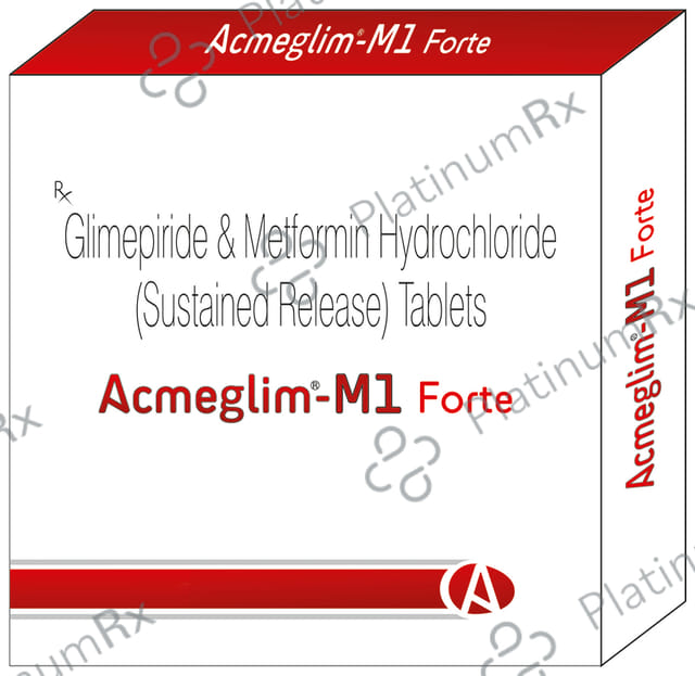 Acmeglim M 1/1000mg Forte Tablet SR 10s