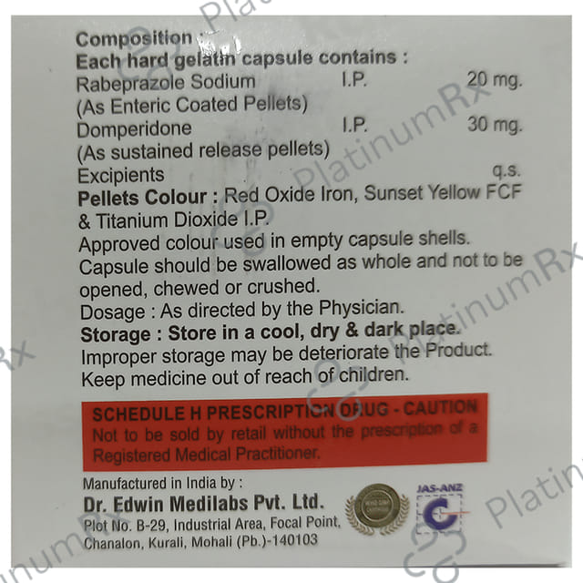 Rabihuss D 30mg/20mg Capsule SR